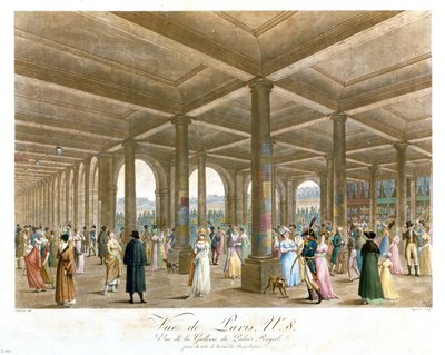 Arcade of the Palais Royal, Engraved by Coquerel by Angelo after Garbizza