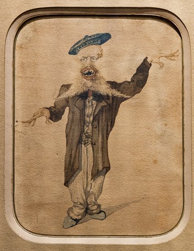 Caricature of Telemaco Signorini, c.1884 by Angiolo Tricca