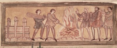 Warming and Smithying, c.1030 by Anglo Saxon