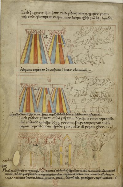 Lot and Abraham by Anglo Saxon