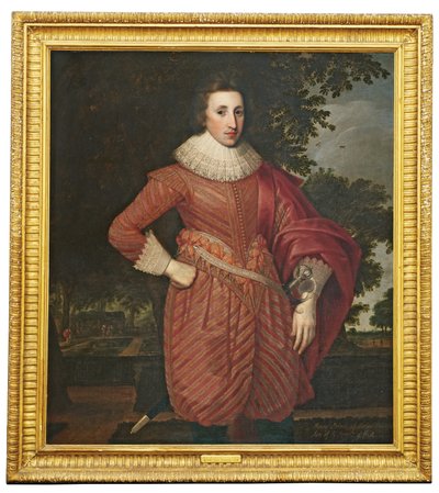 Portrait of a gentleman, traditionally identified as Henry, Prince of Wales, c.1620 by Anglo Flemish School