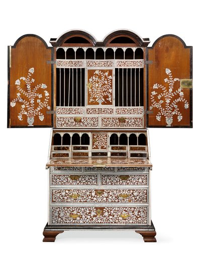 Bureau-cabinet, Vizagapatam, c.1720-30 by Anglo Indian School