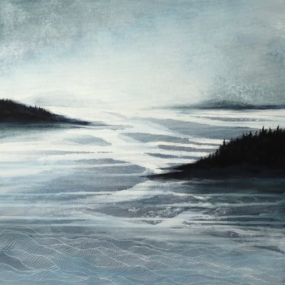Misty Mountain Waters by Ania Witwitzka