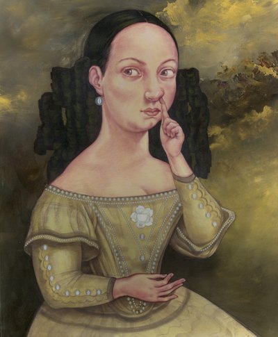 Lady With Nasal Issues by Anita Kunz