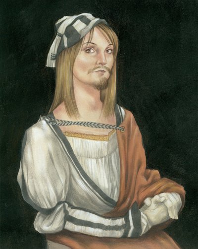 Self Portrait With Facial Hair, 2011 by Anita Kunz
