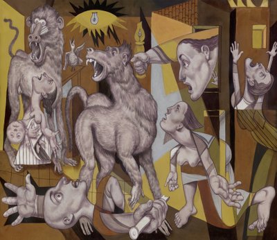 The Guereza Guernica by Anita Kunz