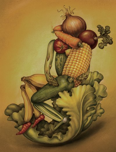 Vegan Kiss by Anita Kunz