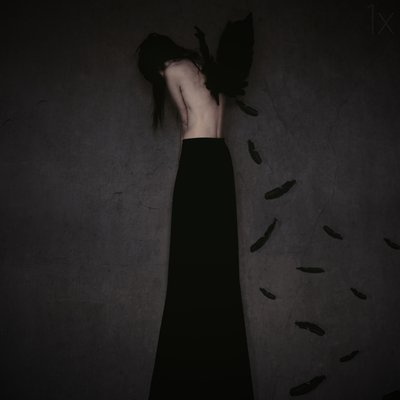 Sorrowful Winged Woman by Anja Matko