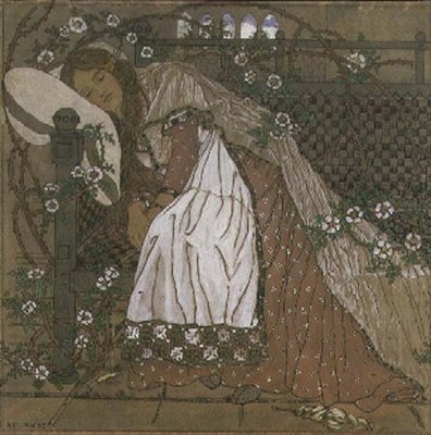 Illustration to Sleeping Beauty by Charles Perrault by Ann MacBeth