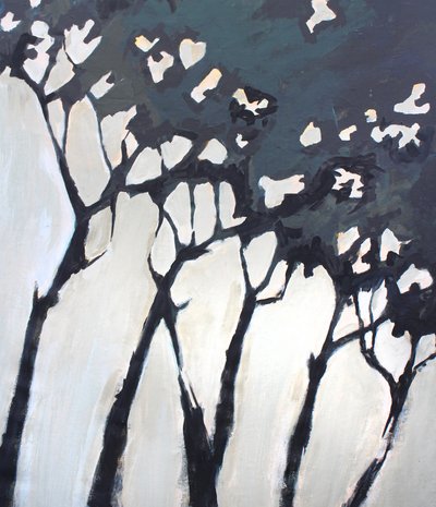 Abstract Winter Trees by Anna-Karin Bergius
