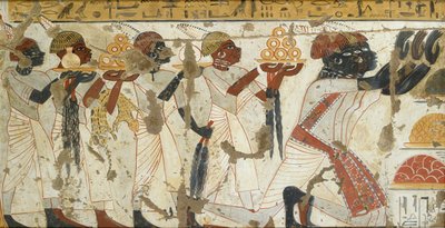 Copy of wall painting from private tomb 40 of Huy, Thebes I,1, 75-78, 20th century by Anna