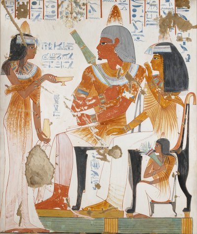 Copy of wall painting, private tomb 181 of Nebamun and Ipuky, Thebes, 20th century by Anna
