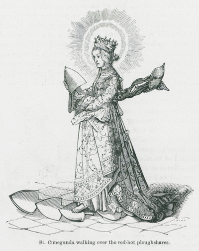 St Cunegunda Walking Over the Red Hot Ploughshares by Anna Brownell Jameson
