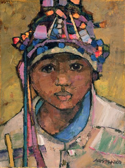 Portrait of a Boy by Anna Contemporary Artist Kostenko