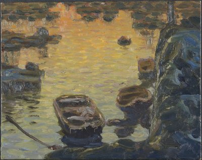 A Spring Night During the Fishing Season. Study from Lofoten by Anna Katarina Boberg