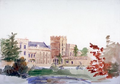 Castle Seen Through Trees by Anna Lea Merritt