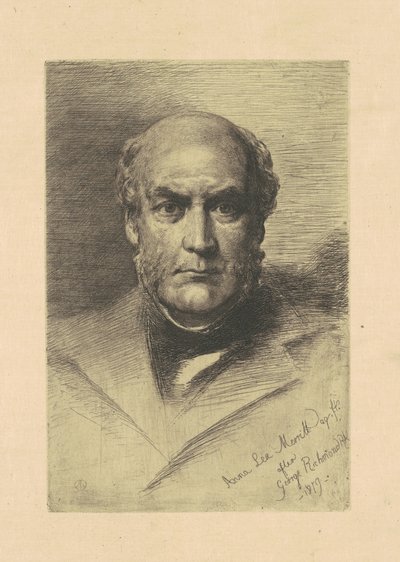Sir Gilbert Scott by Anna Lea Merritt, after George Richmond