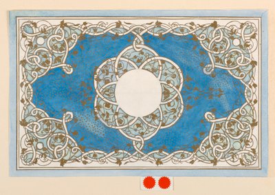 Drawing, Design for a Box Cover, About 1894 by Anna M. de Pool