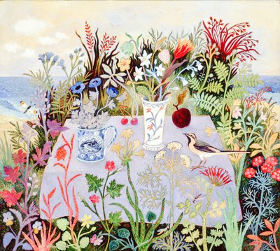 Flowers on a Table by Anna Pugh