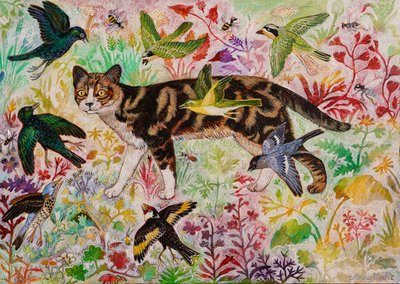 Tabby and The Birds by Anna Pugh