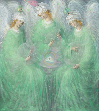 The Revelations of Spring (diptych), left panel by Annael Anelia Pavlova