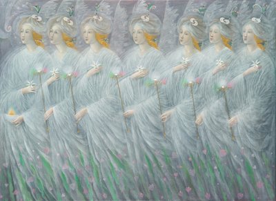 The Revelations of Spring (diptych), right panel by Annael Anelia Pavlova