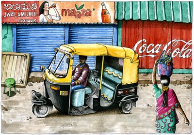 Waiting for a Fare by Annalisa Morrocco