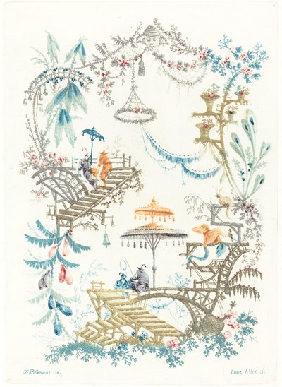 Chinese Arabesque with a Double Parasol by Anne Allen