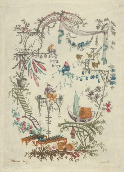 Chinoiserie from Nouvelle Suite de Cahiers Arabesques Chinois, 1790-99 by Anne Allen
