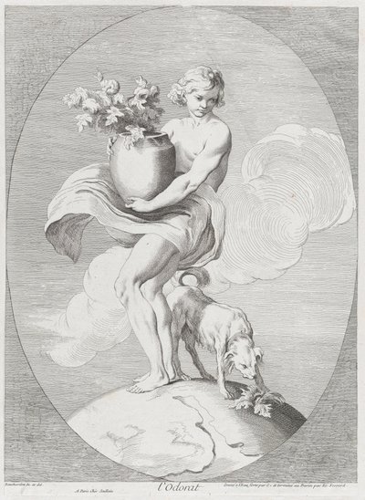 Smell, 1730-65 by Anne Claude Philippe de Caylus, Etienne Fessard