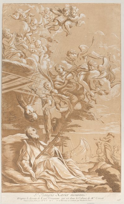 Death of Saint Francis Xavier, ca. 1729 by Anne Claude Philippe de Caylus