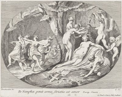 Go Nymphs, who lay down their arms, Love is resting!, 1730-60 by Anne Claude Philippe de Caylus