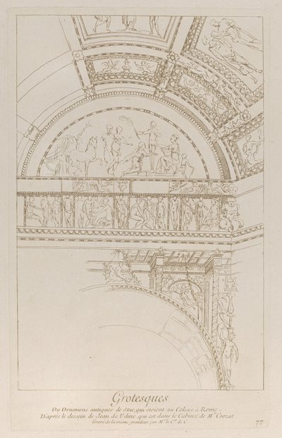 Grotesques: (detail) by Anne Claude Philippe de Caylus