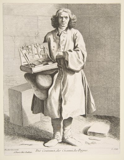Peddler of Knives, Scissors and Combs by Anne Claude Philippe de Caylus
