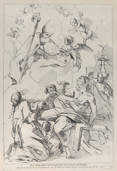 Sick People Summoning a Bishop Saint by Anne Claude Philippe de Caylus