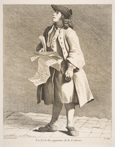 The Reading of Lottery Winners by Anne Claude Philippe de Caylus