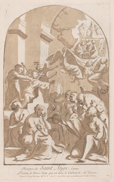 The Martyrdom of Saint Angelo by Anne Claude Philippe de Caylus