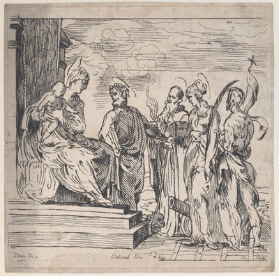 Virgin and Child with Four Saints by Anne Claude Philippe de Caylus