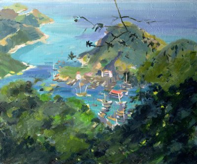 View of Aberdeen from the Peak, Hong Kong by Anne Durham
