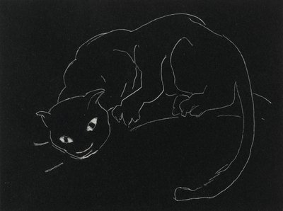 Night Series: The Cat by Anne Goldthwaite