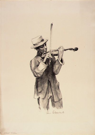 Street Fiddler by Anne Goldthwaite