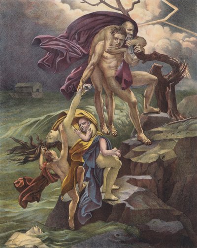 The Deluge by Anne Louis (after) Girodet de Roucy Trioson