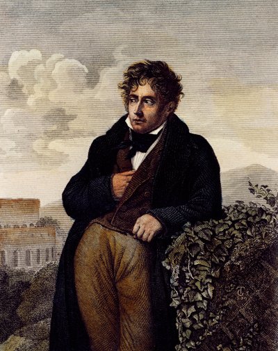 Portrait of Francois-Rene de Chateaubriand by Anne Louis (after) Girodet de Roucy Trioson