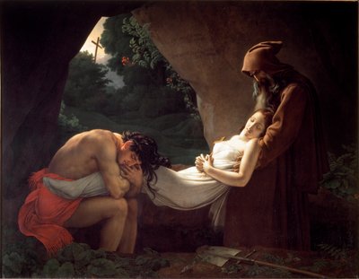 Atala at the Tomb or Funeral of Atala by Anne Louis Girodet de Roucy Trioson