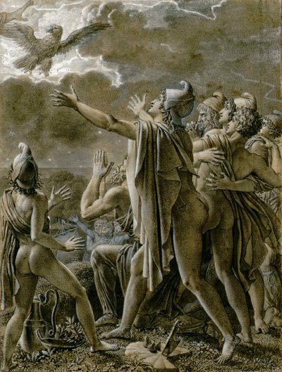 Aeneas and his followers in Latium by Anne Louis Girodet de Roucy Trioson