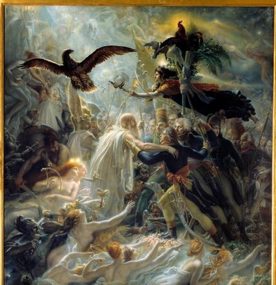 Apotheosis of the French heroes who died for the homeland during the Liberty War, homage offered to Napoleon Bonaparte by Anne Louis Girodet de Roucy Trioson