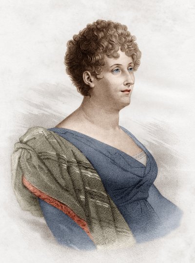 Constance de Salm also known as Constance Pipenet by Anne Louis Girodet de Roucy Trioson