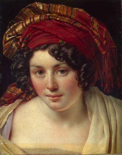 Head of a Woman in a Turban by Anne Louis Girodet de Roucy Trioson