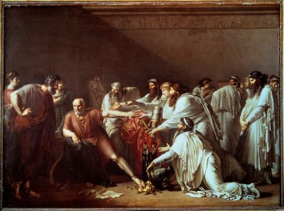 Hippocrates refusing the presents of Artaxerxes. The Greek doctor Hippocrates refuses to treat Artaxerxes II Mnemon, king of Persia and Pharaoh of Egypt, despite the important gifts he offers him. by Anne Louis Girodet de Roucy Trioson