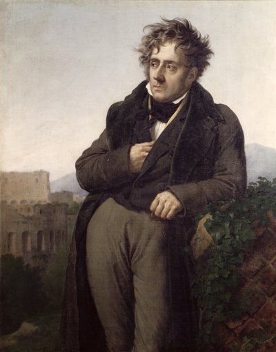 Portrait of François René Vicomte de Chateaubriand, c.1811 by Anne Louis Girodet de Roucy Trioson
